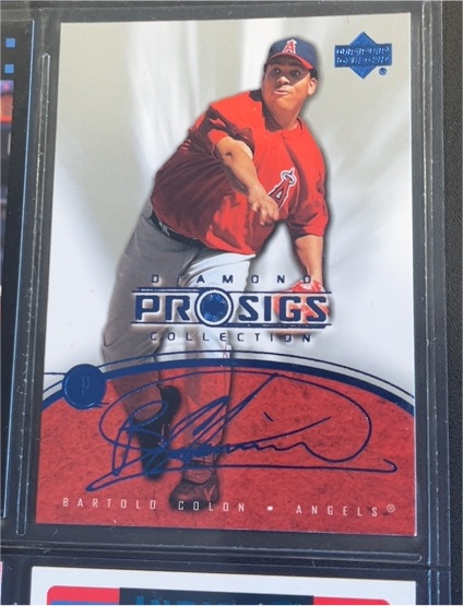 2004 Upper Deck Diamond Collection Pro Sigs #19 Bartolo Colon — front