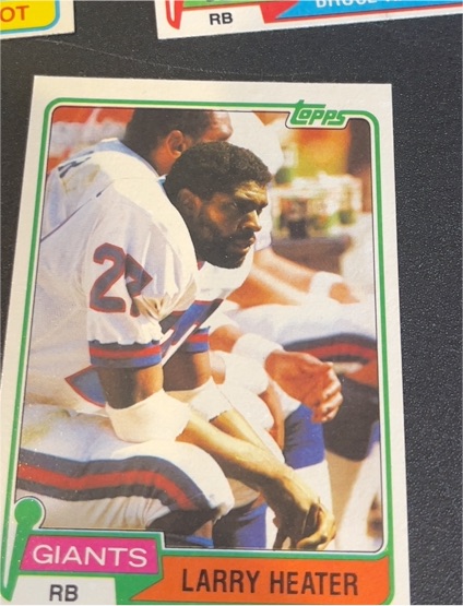 1981 Topps #309 Larry Heater — front