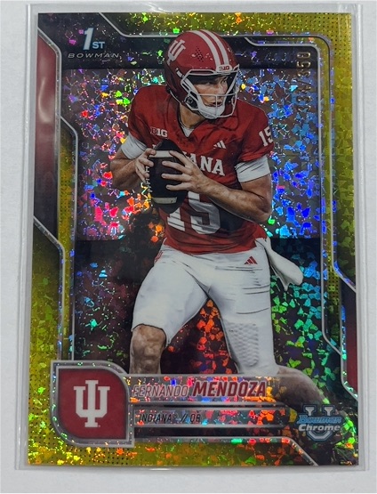 2025 Bowman University Chrome #109 Fernando Mendoza — front