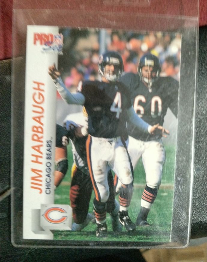 1992 Pro Set #449 Jim Harbaugh — front