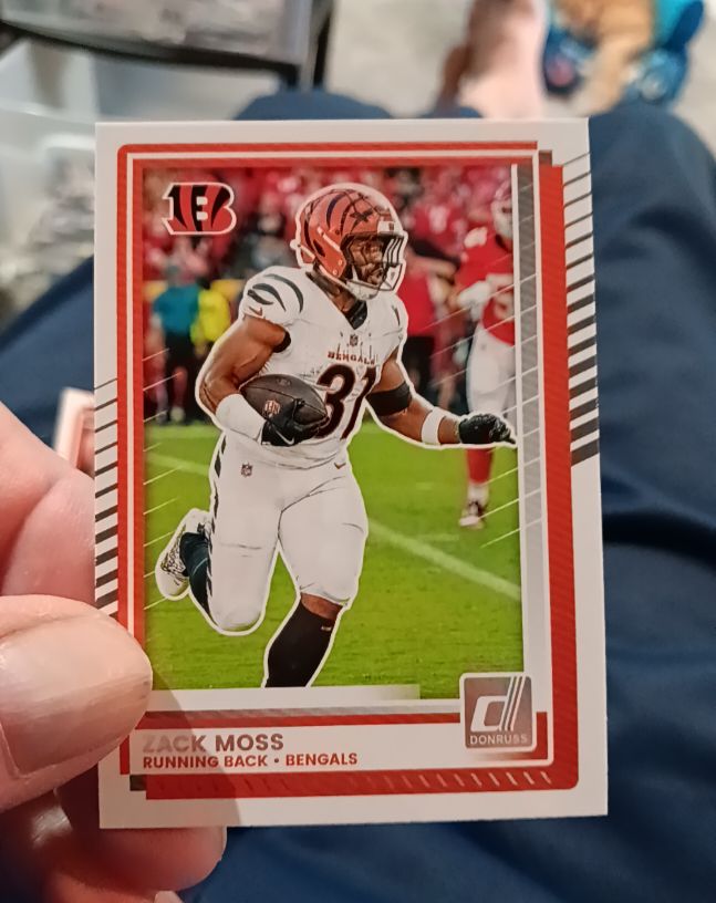 2025 Panini Donruss #123 Zack Moss — front