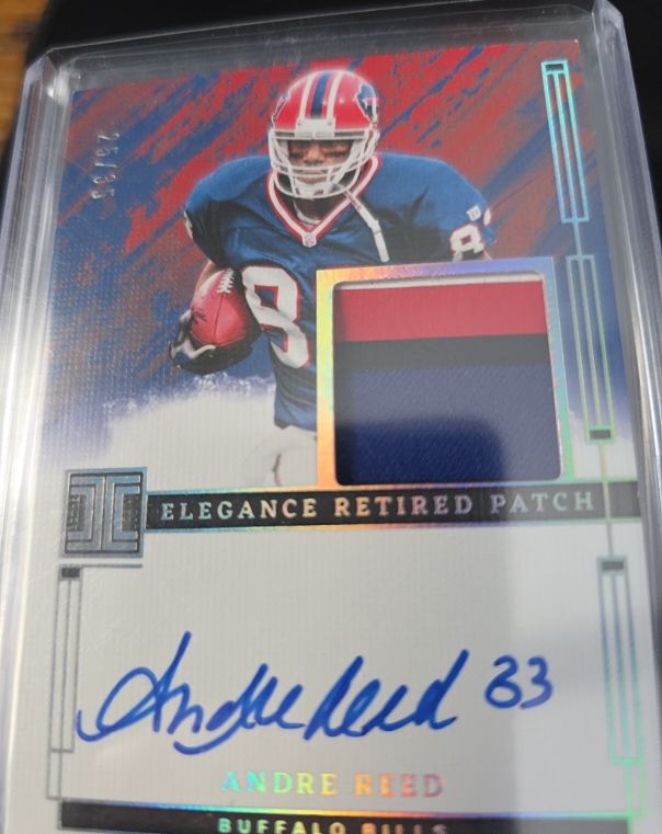 2024 Panini Impeccable Elegance Retired Patch #ERA-AR Andre Reed — front