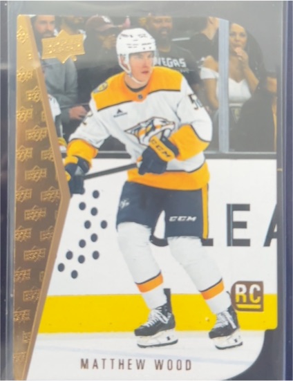 2025-26 Upper Deck Series 1 Rookie Die-Cuts #RTD-7 Matthew Wood — front