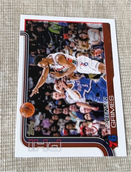 2025-26 Topps Basketball #25 Quentin Grimes — front