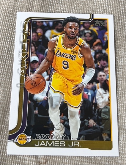 2025-26 Topps #152 Bronny James Jr. — front