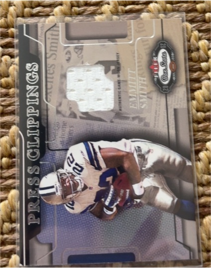 2002 Fleer Box Score Press Clippings #10 Emmitt Smith — front