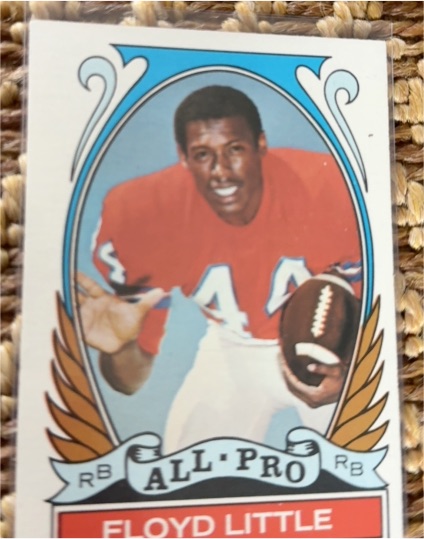 1972 Topps #274 Floyd Little All-Pro Denver Broncos — front