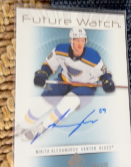 2022-23 Upper Deck SP Authentic Future Watch Nikita Alexandrov — front