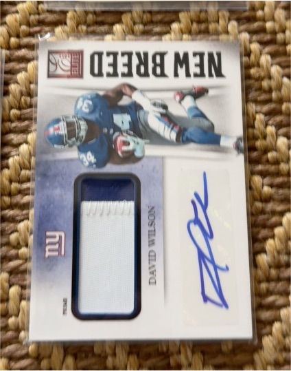 2012 Panini New Breed #NB-DW David Wilson — front