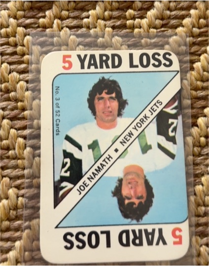 1971 Topps Game #3 Joe Namath — front