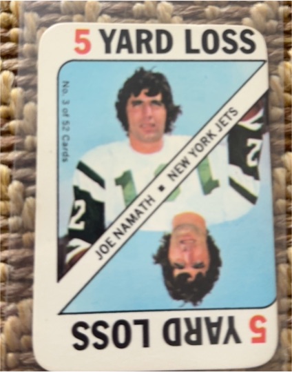 1971 Topps Game #3 Joe Namath — front