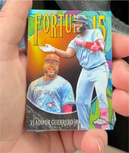 2025 Topps Chrome Update #F15-7 Vladimir Guerrero Jr. Fortune 15 — front