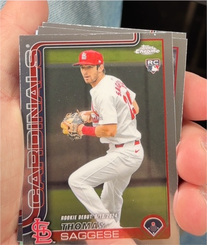 2025 Topps Chrome #87 Thomas Saggese — front