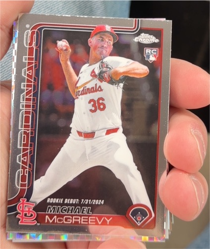 2025 Topps Chrome Update #USC36 Michael McGreevy — front