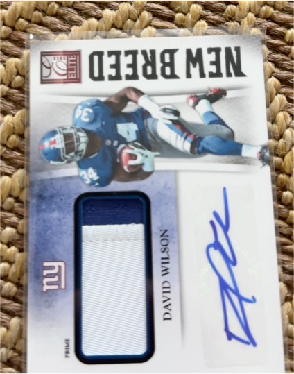 2012 Panini Elite New Breed Prime David Wilson — front