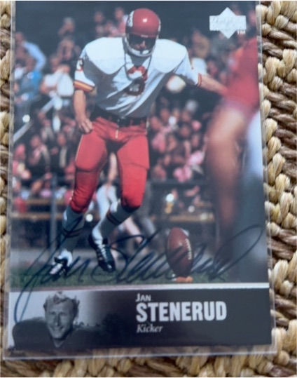 1997 Upper Deck Legends #AL-64 Jan Stenerud — front