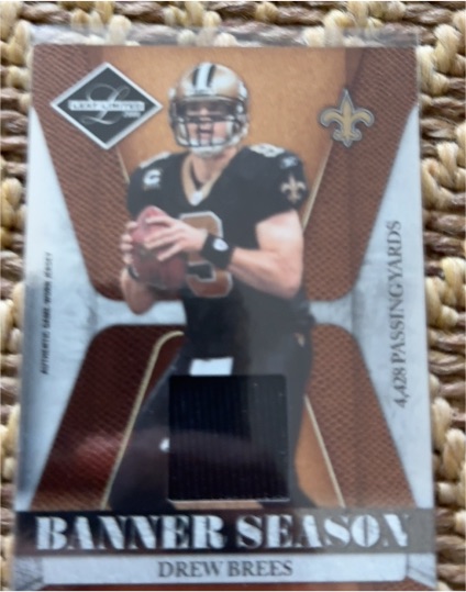 2008 Leaf Limited #BSM-18 Drew Brees Banner Season — front