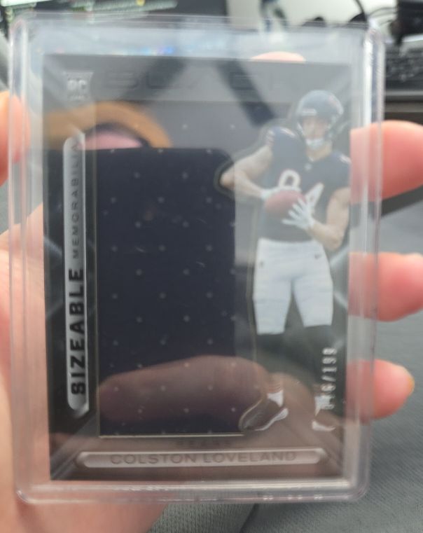 2025 Panini Black #SIZ-CL Colston Loveland Sizeable Memorabilia — front