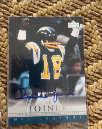 2000 Upper Deck NFL Legends #67 Charlie Joiner — front
