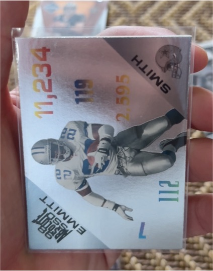 1998 Playoff Absolute Retail #18 Emmitt Smith Statistically Speaking — front