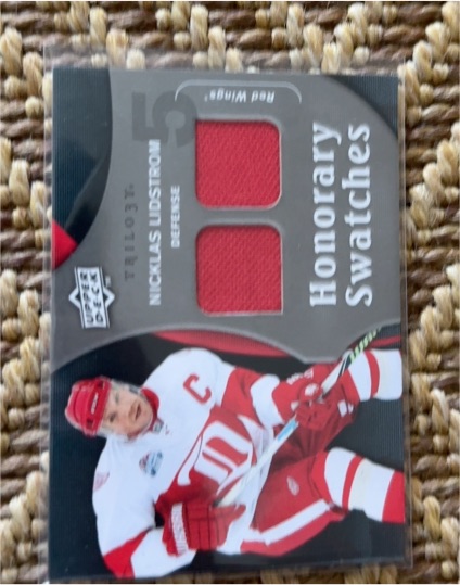 2009-10 Upper Deck Trilogy Honorary Swatches #NL Nicklas Lidstrom — front