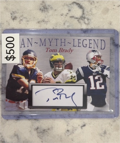 2018 Origins Myth Legend Tom Brady — front