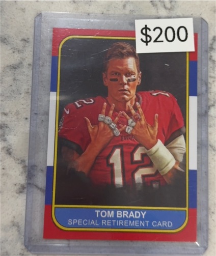 2023 Tom Brady Special Retirement Card — front