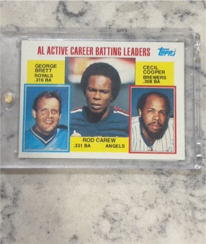 1984 Topps #710 AL Active Career Batting Leaders Rod Carew — front
