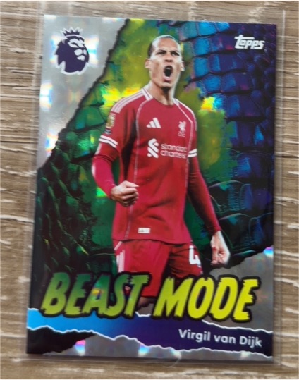 2025-26 Topps Premier League #430 Virgil van Dijk Beast Mode — front