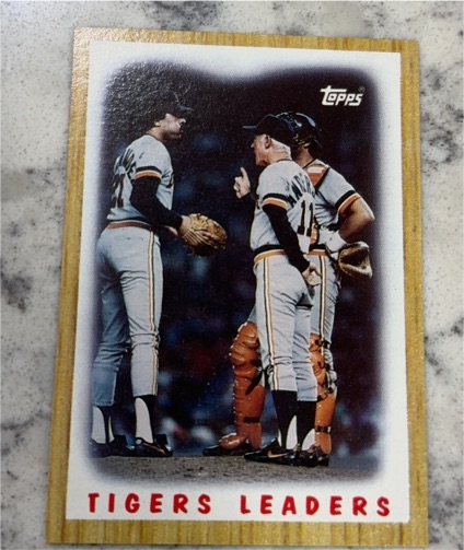 1987 Topps #631 Detroit Tigers Leaders Sparky Anderson — front