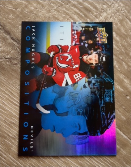2025-26 Upper Deck Series 1 Compositions #CMP-2 Jack Hughes — front