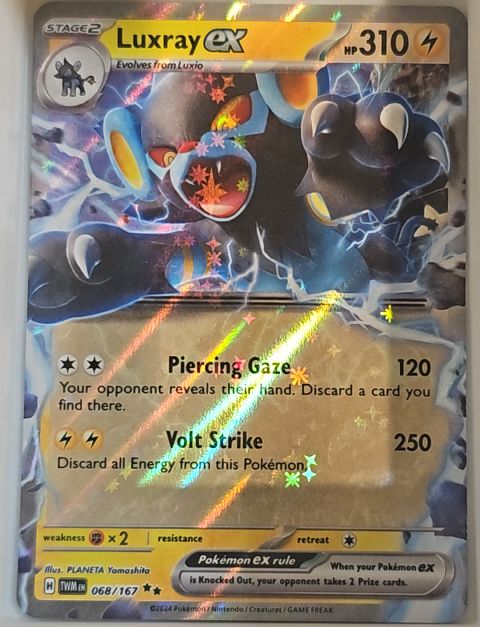 2024 Pokémon SV06: Twilight Masquerade #068 Luxray ex — front