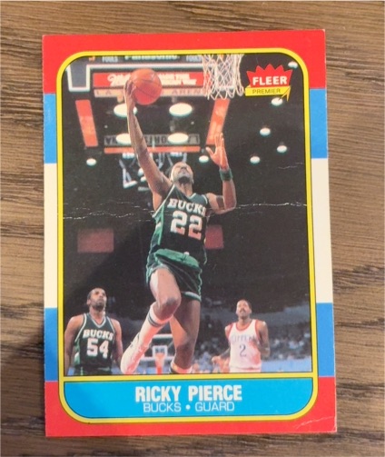1986 Fleer #87 Ricky Pierce — front