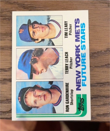 1982 Topps #623 New York Mets Future Stars Tim Leary Terry Leach Ron Gardenhire — front