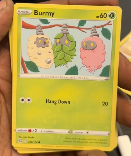 2022 Pokémon TCG Brilliant Stars #009 Burmy — front