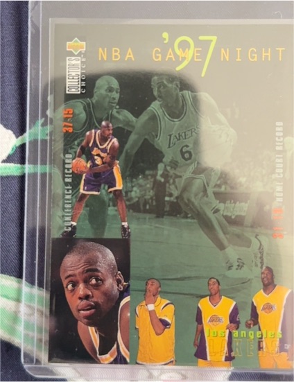 1997 Upper Deck Collector's Choice NBA Game Night #168 Kobe Bryant Shaquille O'Neal — front