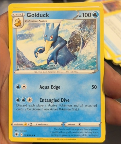 2022 Pokémon Sword & Shield Astral Radiance #029 Golduck — front