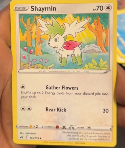 2023 Sword & Shield Crown Zenith #115 Shaymin — front