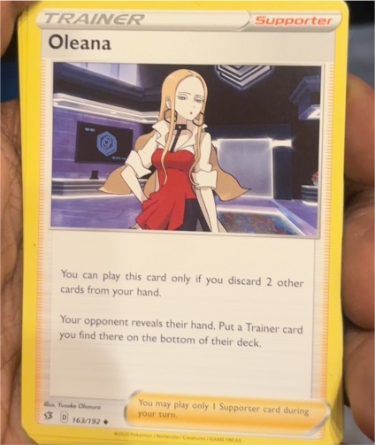 2020 Pokémon Rebel Clash #163 Oleana — front