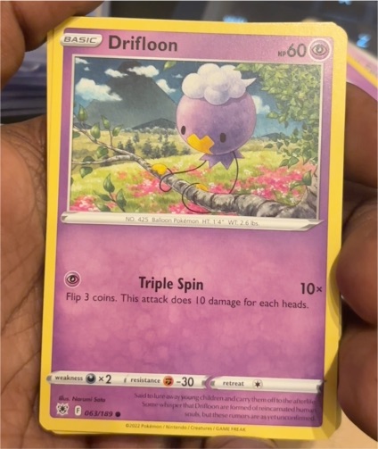 2022 Pokémon Astral Radiance #063 Drifloon — front