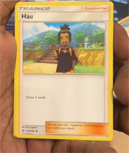 2017 Pokémon TCG Sun & Moon #120 Hau — front