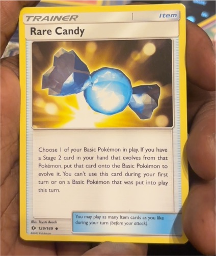 2017 Pokémon Sun & Moon #129 Rare Candy — front