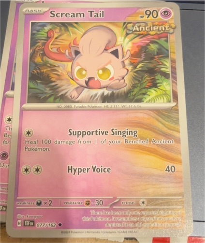 2024 Pokémon Scarlet & Violet Temporal Forces #077 Scream Tail — front
