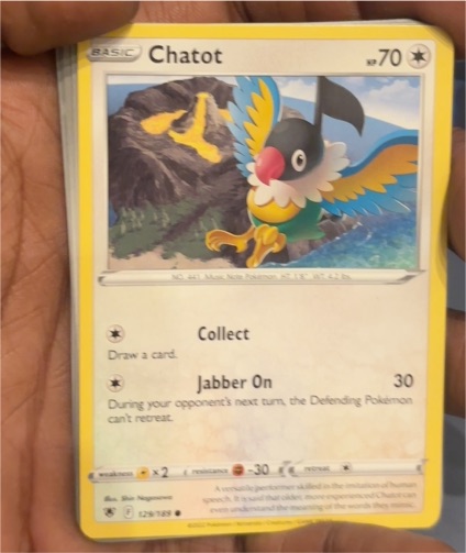 2022 Pokémon Astral Radiance #129 Chatot — front