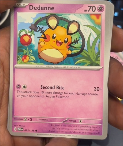 2023 Pokémon SV01: Scarlet & Violet Base Set #095 Dedenne — front