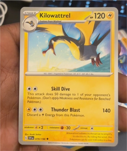 2024 Pokémon Scarlet & Violet #079 Kilowattrel — front
