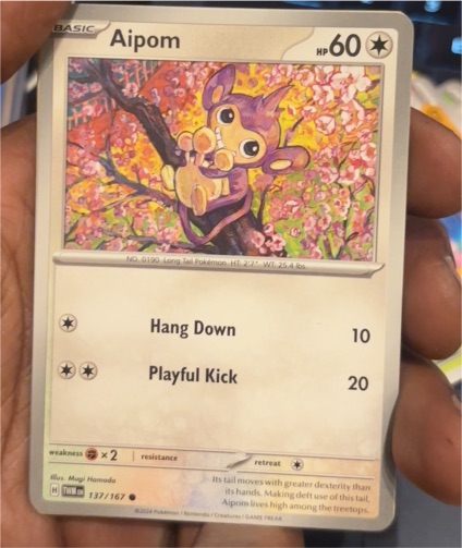2023 Pokemon Scarlet & Violet Twilight Masquerade #137 Aipom — front