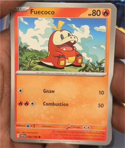 2023 Pokémon SV01: Scarlet & Violet Base Set #036 Fuecoco — front