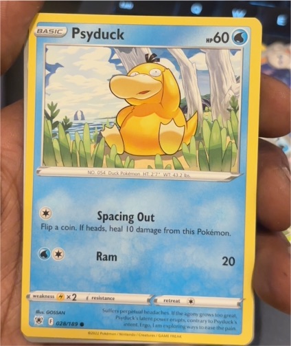2022 Pokémon Sword & Shield Astral Radiance #028 Psyduck — front