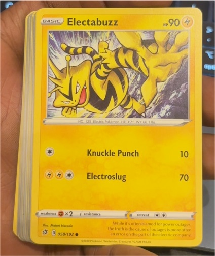 2020 Pokémon Rebel Clash #58 Electabuzz — front